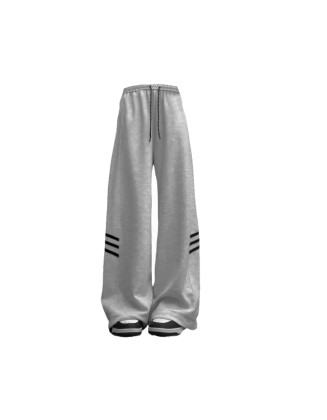 Thin-Fit Loose High-Street American-Style Wide-Leg Trousers