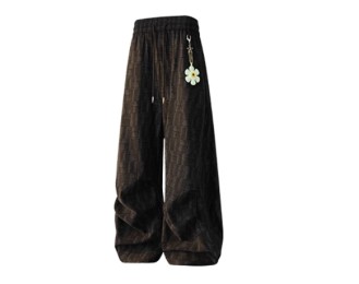 Casual Loose-Fit Straight-Leg Wide-Leg Trousers